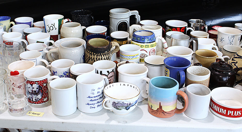 Tasses variées