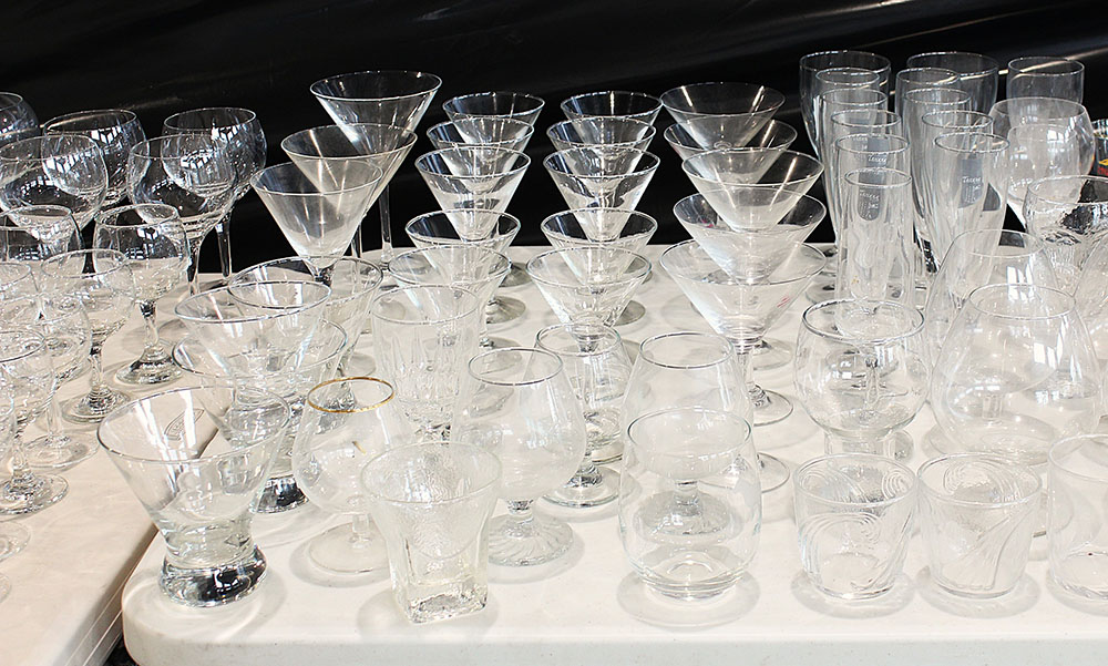 Verres variés