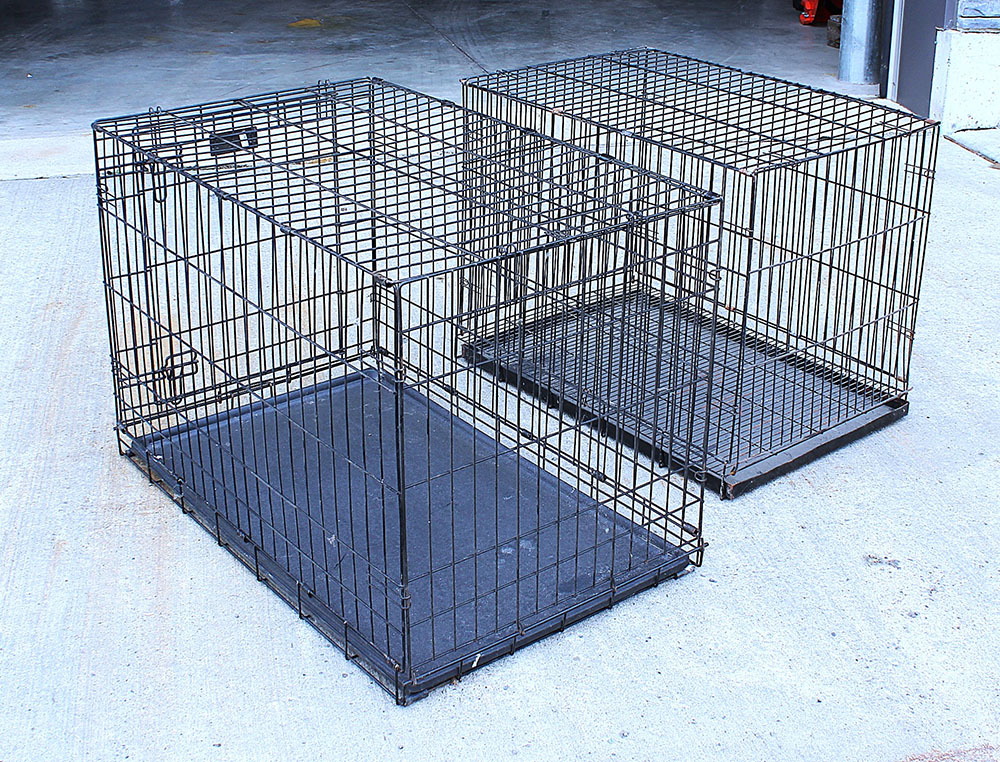 Cages grillagées pliantes